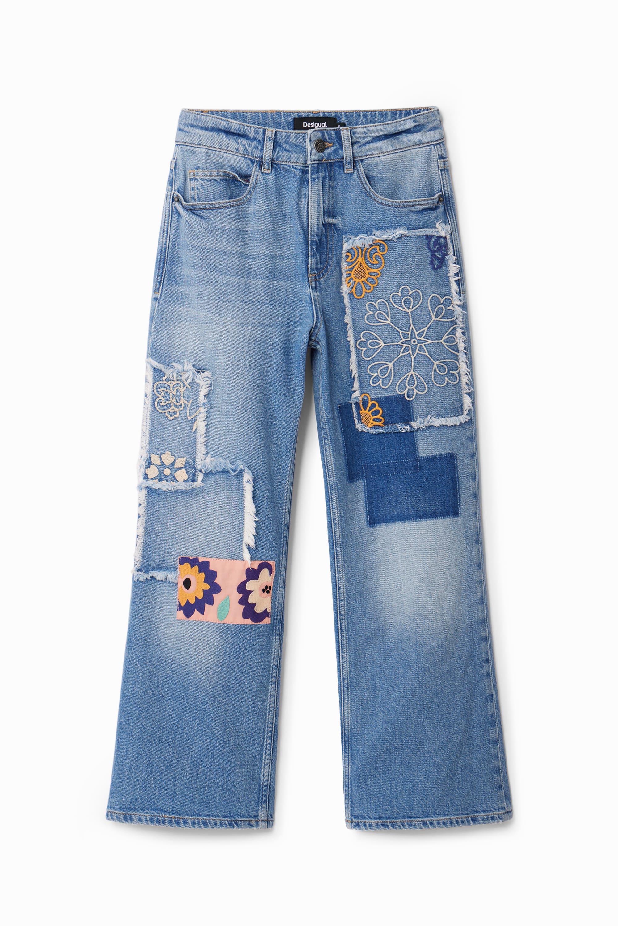 Desigual Mila Patchwork Culotte Jeans 24WWDD97